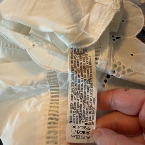 English Factory White Ruffled Eyelet Top - Picture 4 of 4